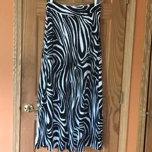 Banana Republic, maxi, zebra print skirt